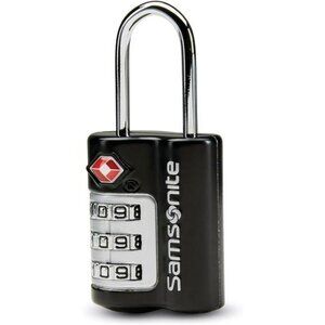 TSA approved luggage lock 3 dial combination travel suitcase backpack lock black